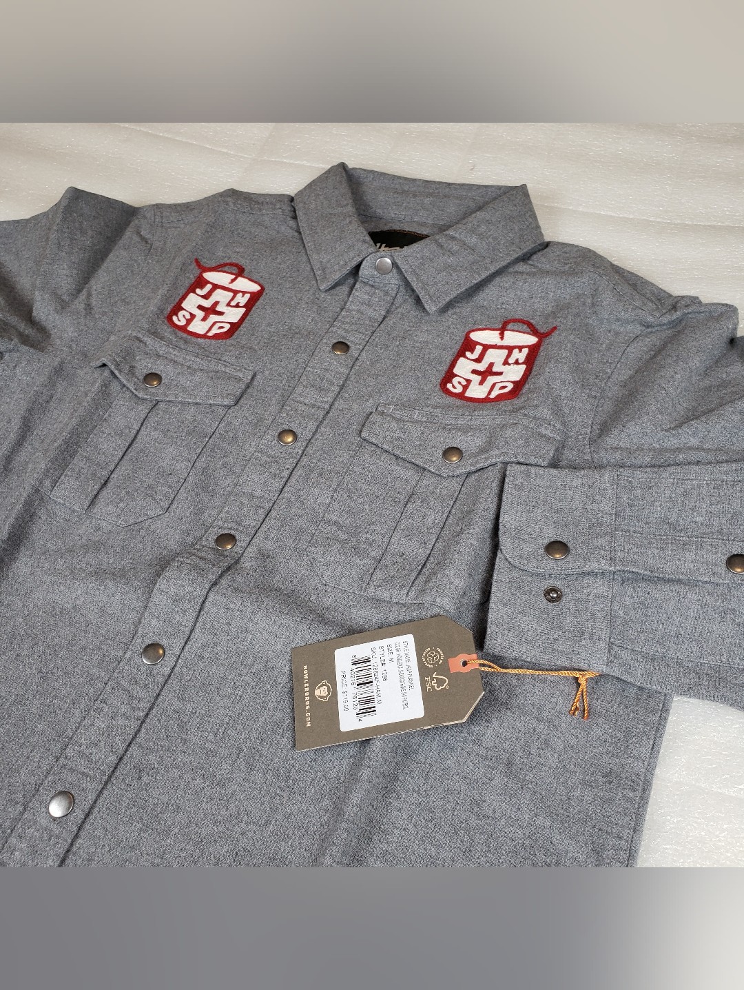 Nwt Howler Men's Medium Jhsp Gaucho Flannel Shirt Jackson Hole Ski Patrol Snow